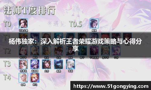 杨伟独家：深入解析王者荣耀游戏策略与心得分享